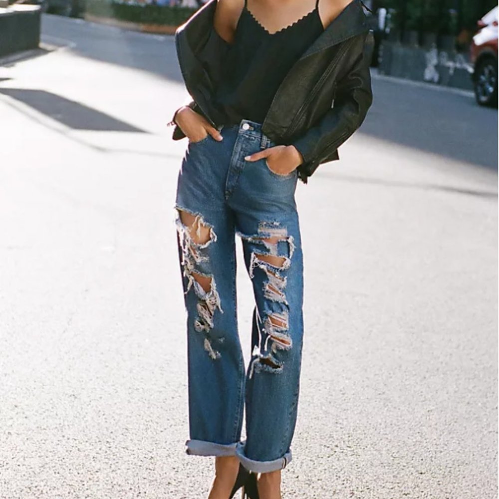 Pilcro The Joey High-Rise Straight Jeans